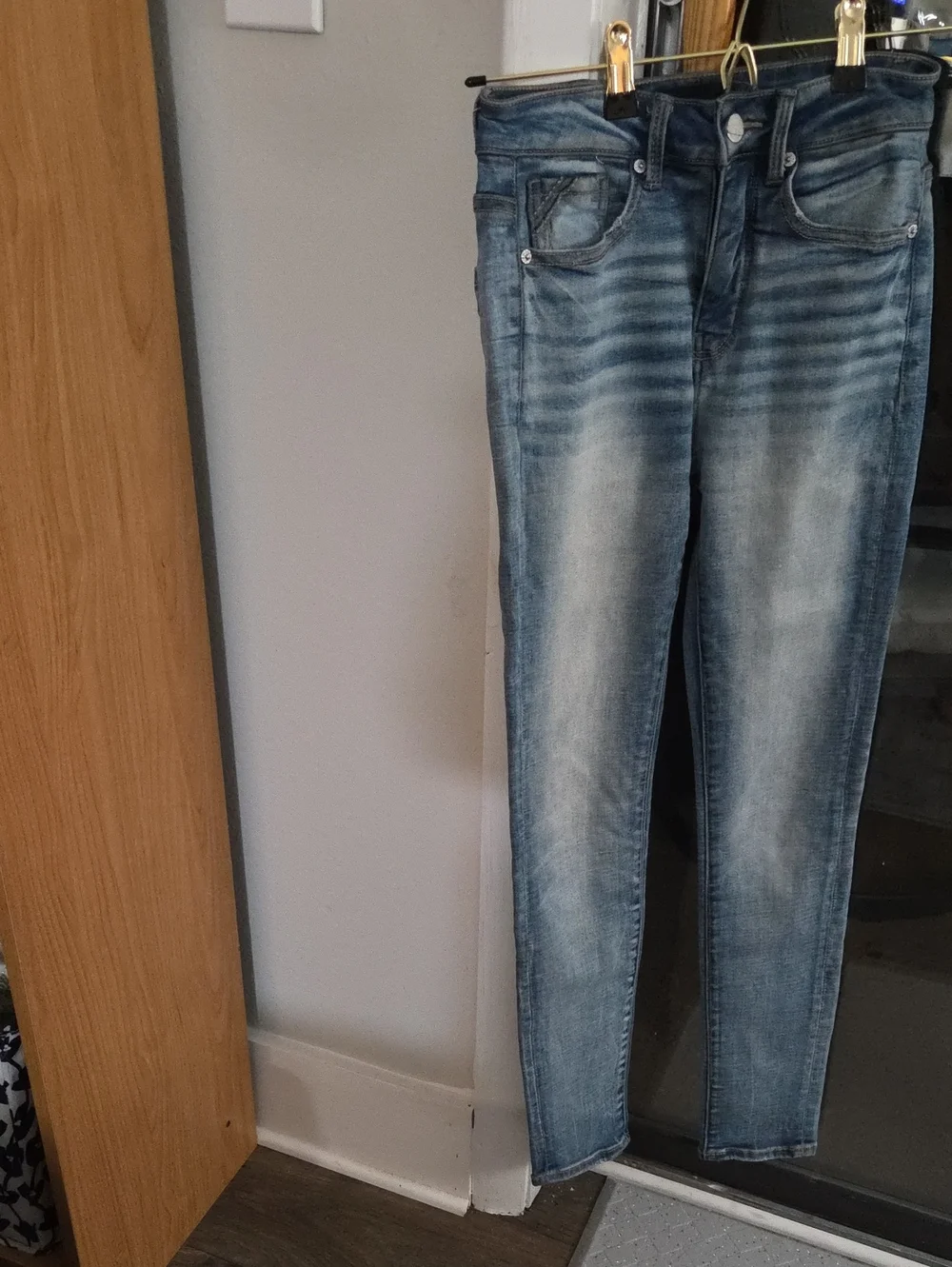 Women’s Faded Blue Slim Fit Jeans